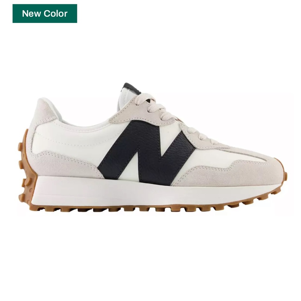New Balance 327 sea salt and navy shoes